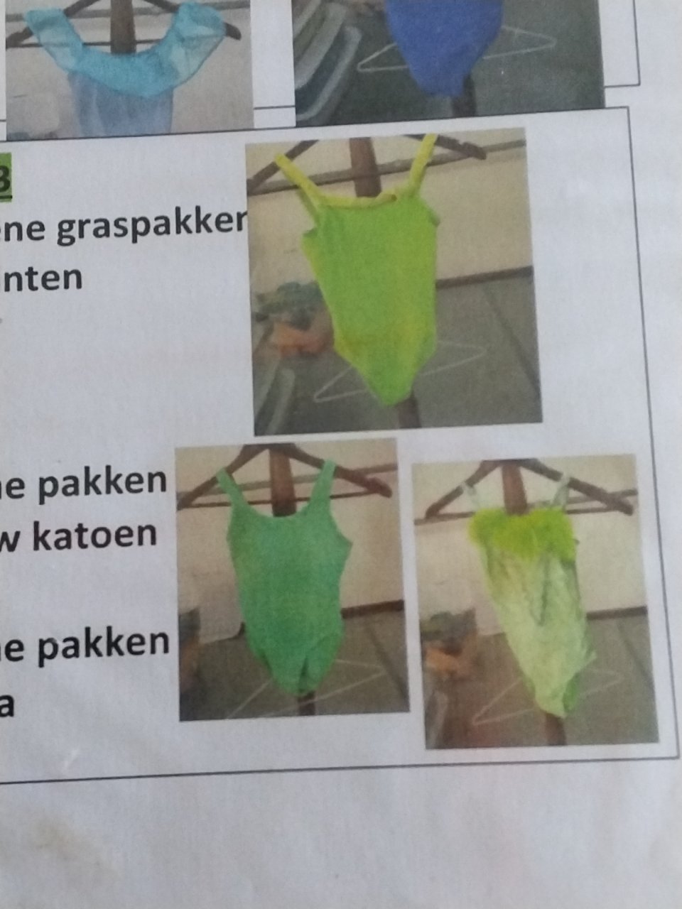 10 groene graspakken +haarlinten