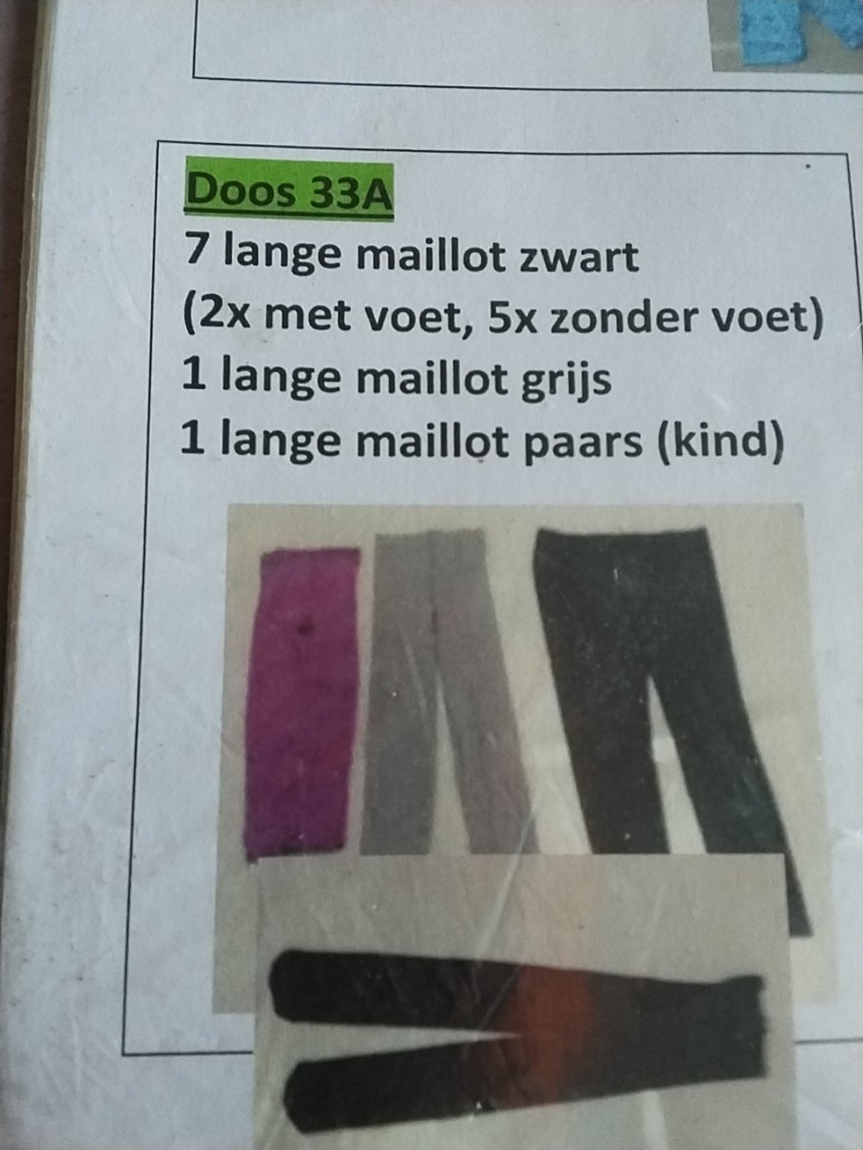 Zwart,grijs,paars lange mailot 