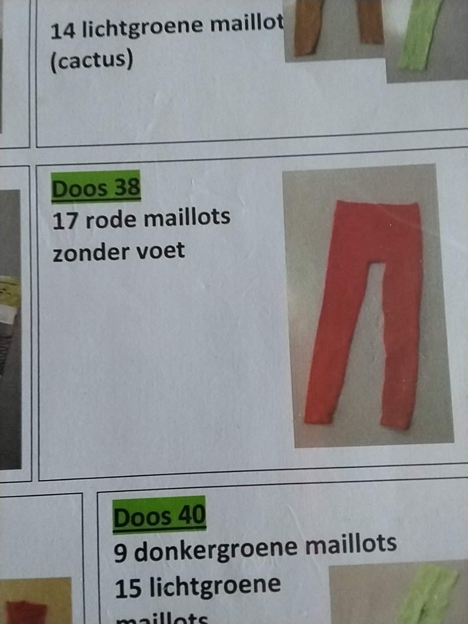 Rode maillots