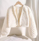 witte zachte jas 