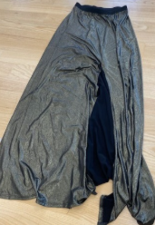 lange rok goudkleurig