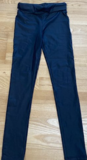 lederen zwarte broek