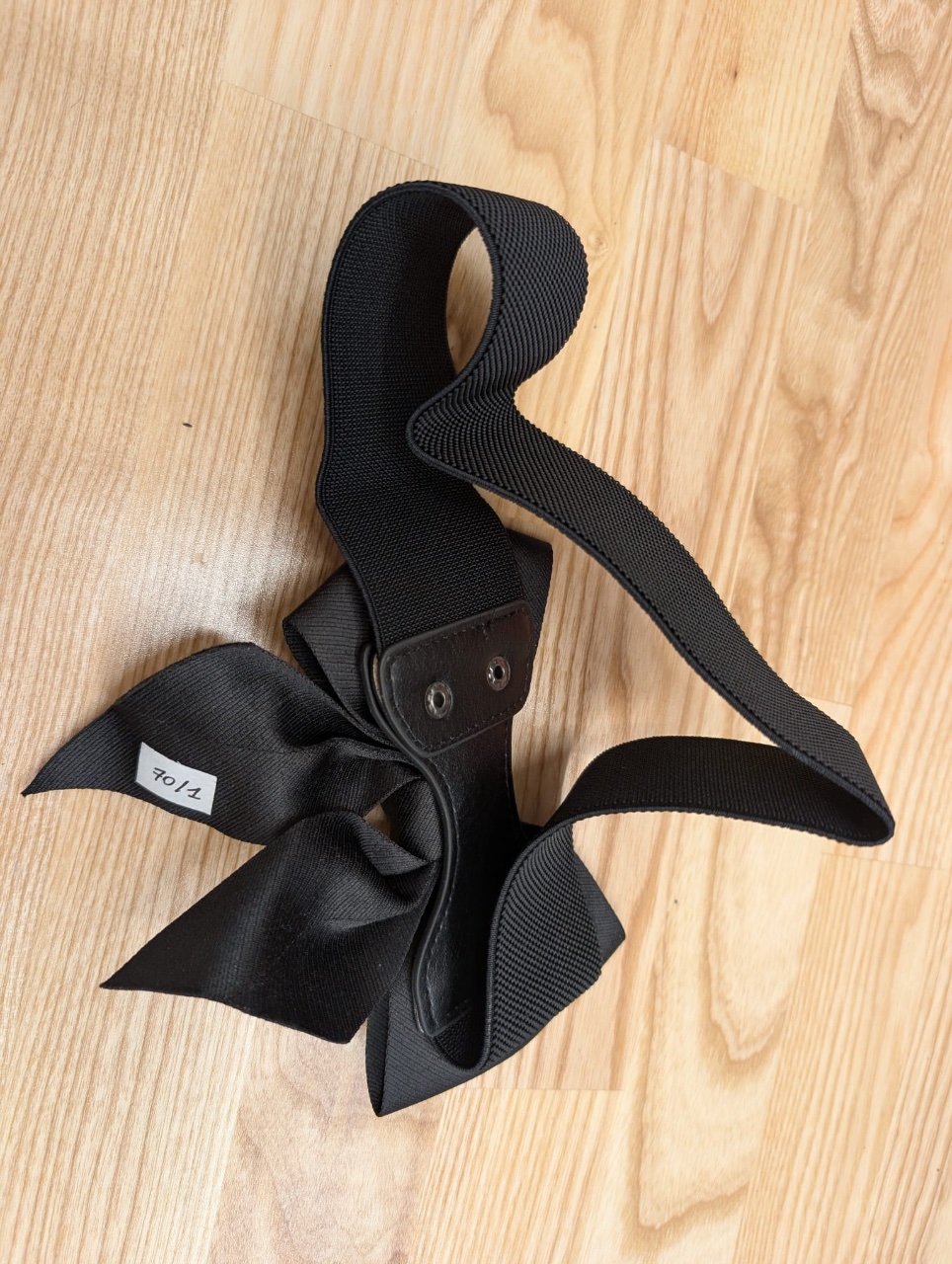 Zwarte taille strik  - Foto 2