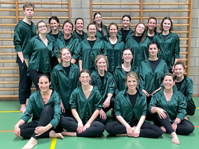 Groene satijnen hemden