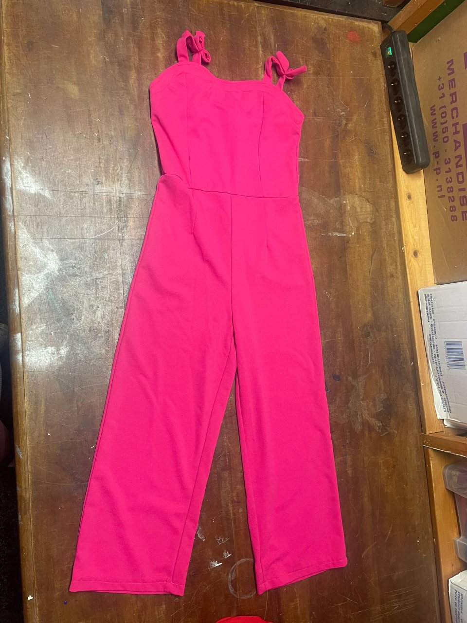 Roze tuinbroek