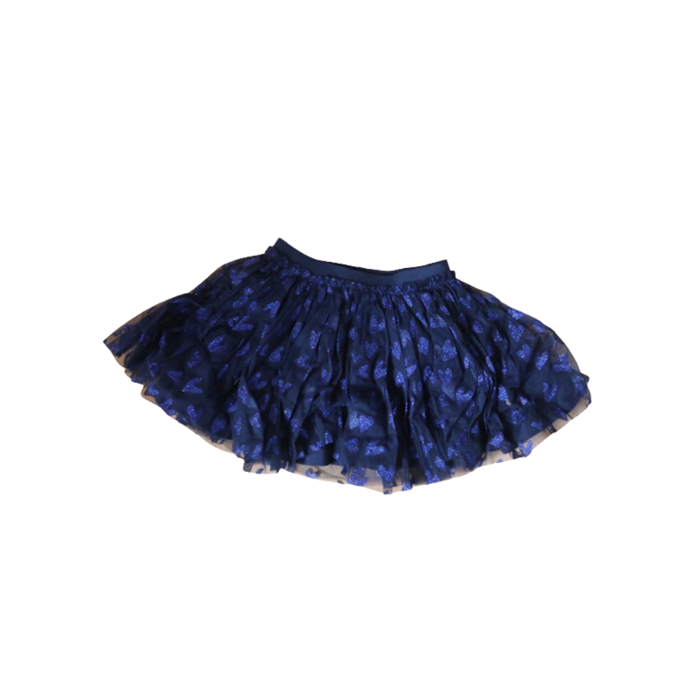 Blauwe rokjes met hartjes