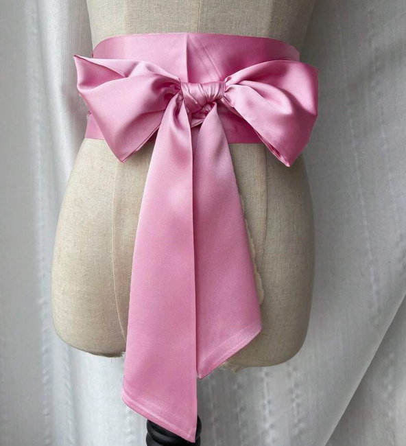 Lint - riem - satijn roze