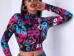 Top - lange mouwen - multicolor