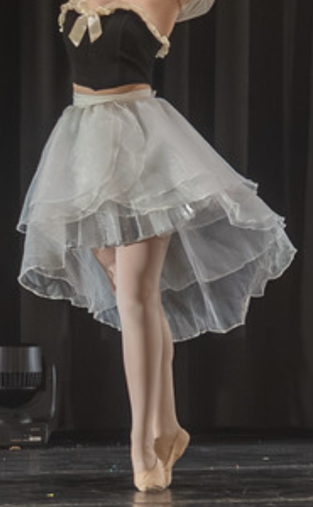 Witte asymmetrische tutu rok - Foto 2