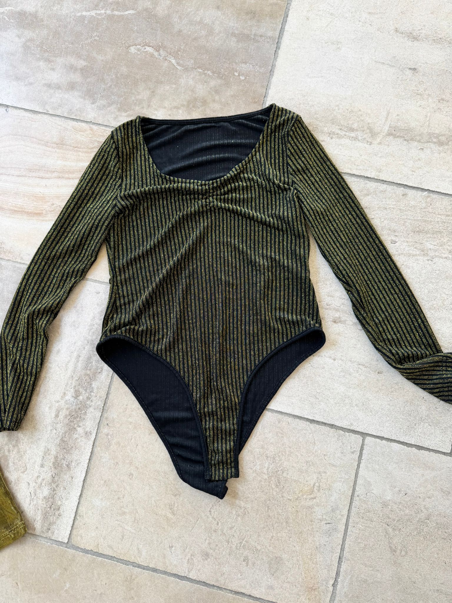 Goud-zwarte body 