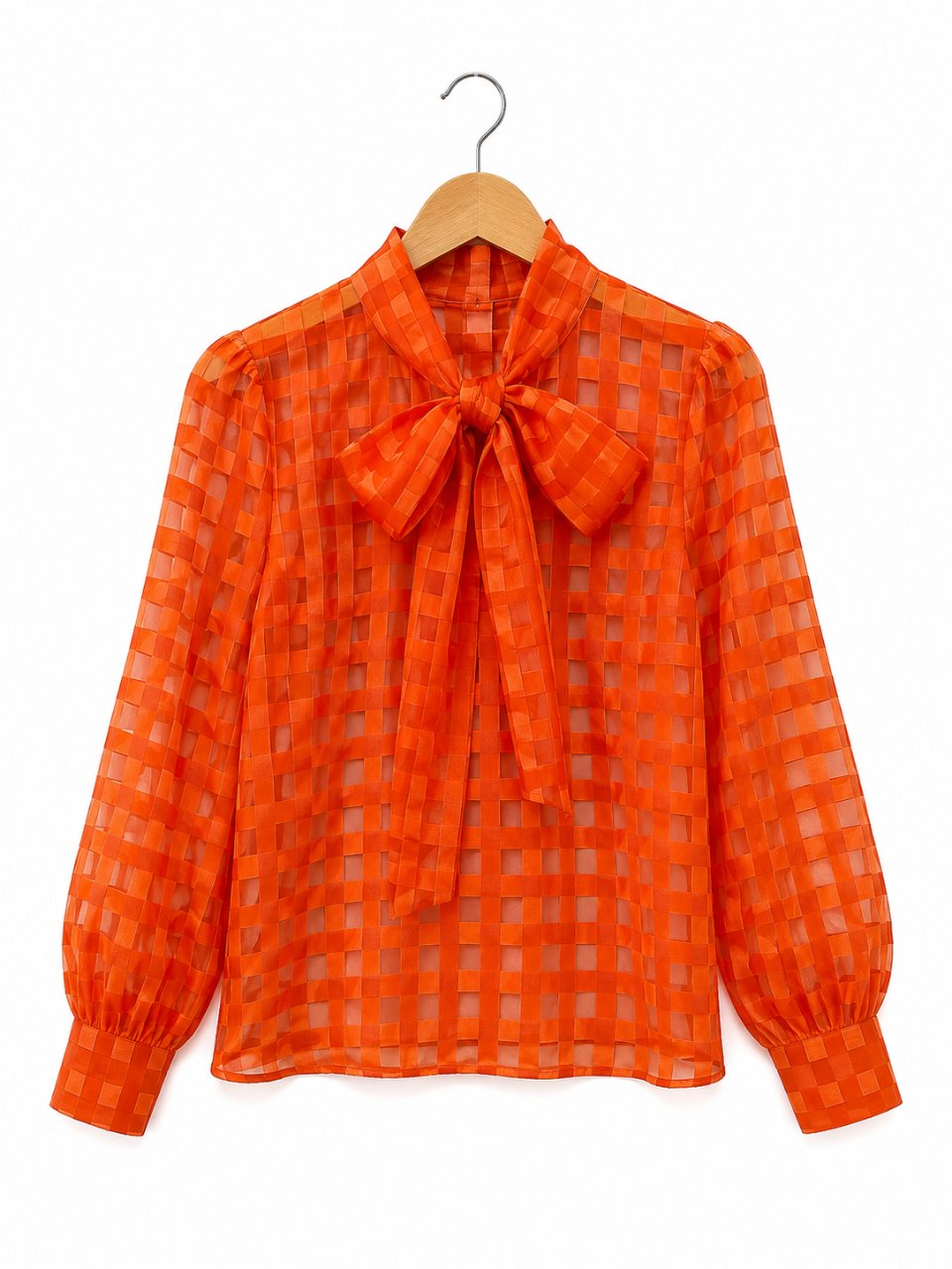rode shirt met strik
