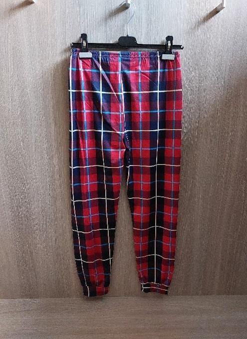 Geruite pyjama broek