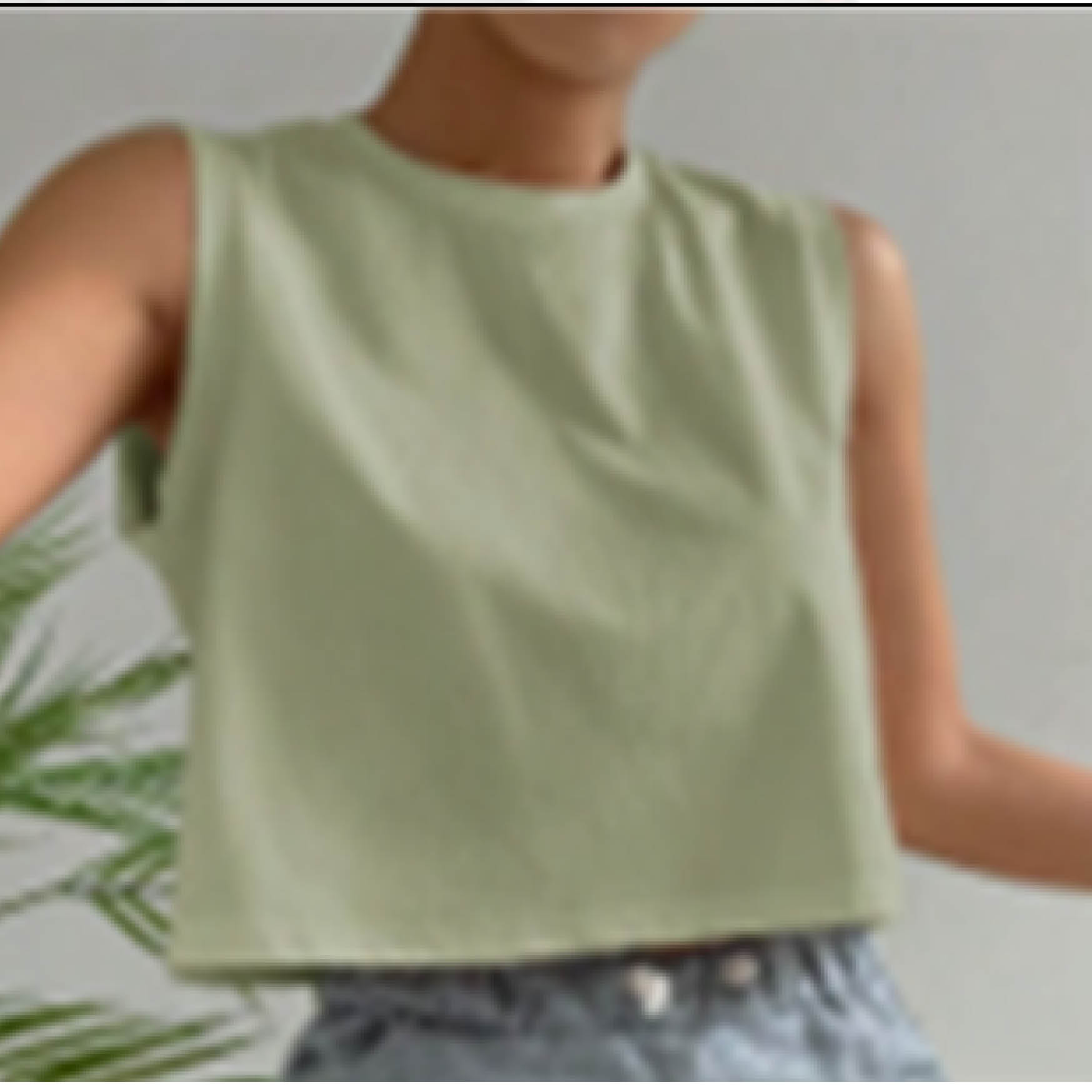Mintgroene croptop