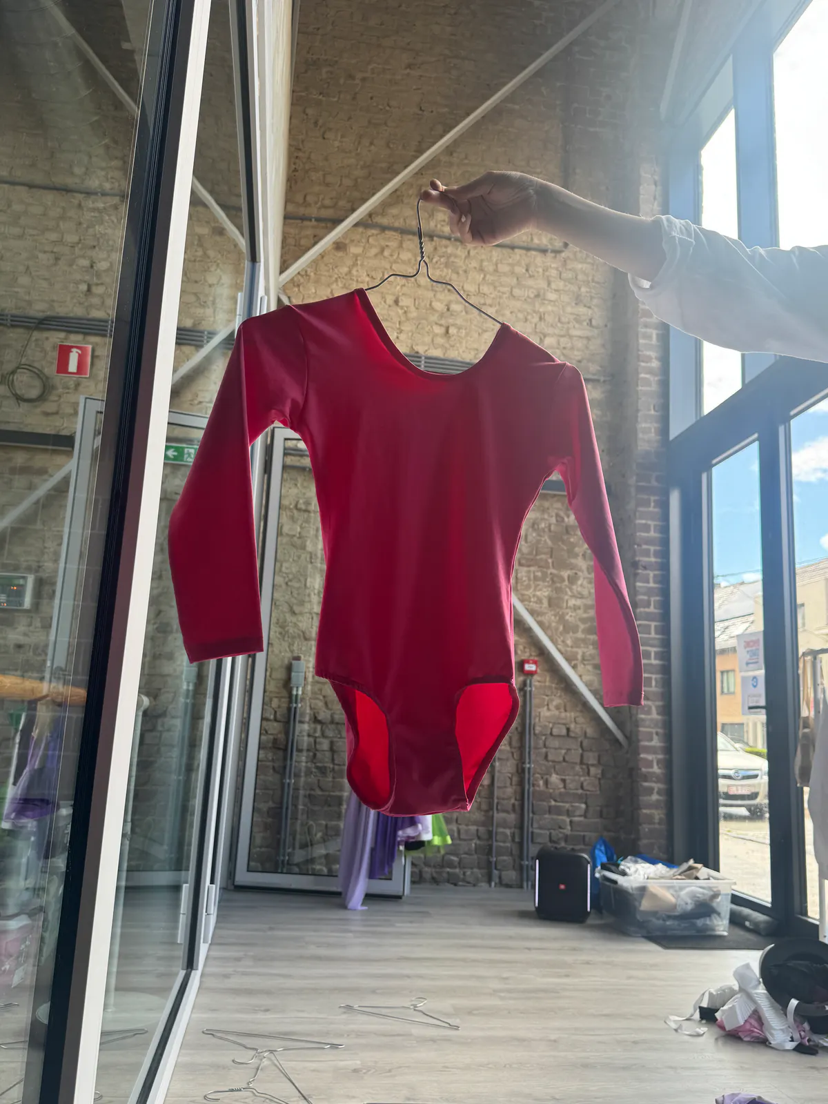 Balletpak lange mouw roze