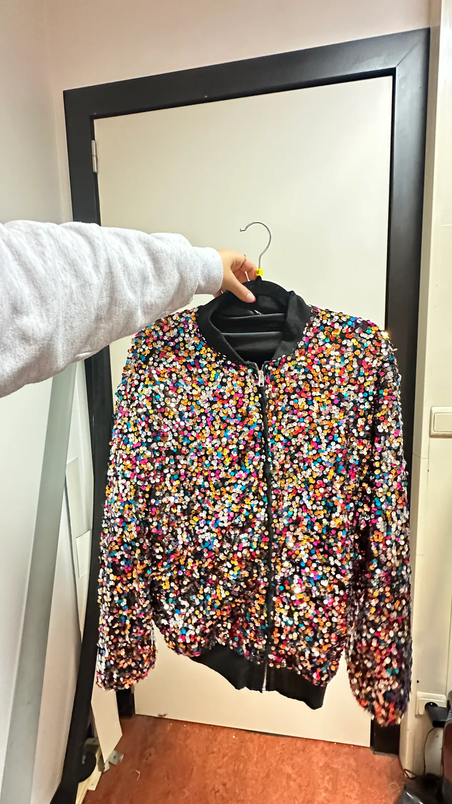 Gekleurde vest met rits I GLITTER