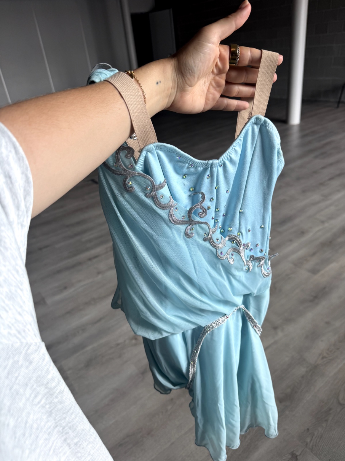 Ballet kostuum blauw solo 