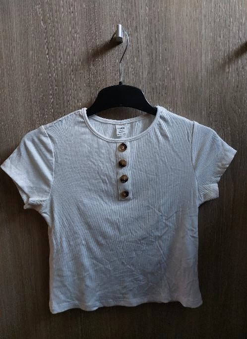T-shirt met knoopjes